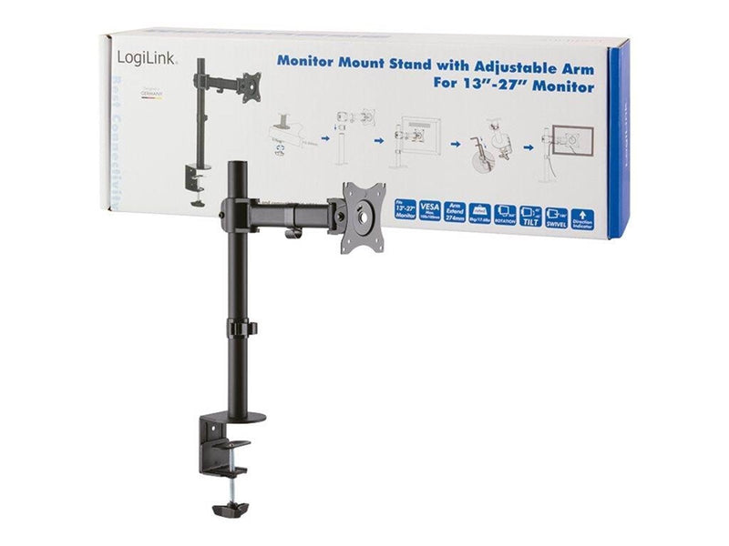 LogiLink Monitor mount 13–27" steel arm length: 274 mm