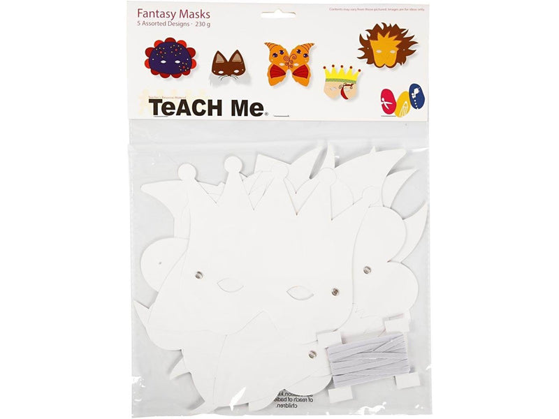 Creativ Company Fantasy masks White 5pcs.