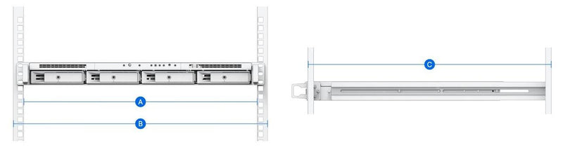 Synology feste Schienenlösung für Rack-Server (Rail Kit RKM114)