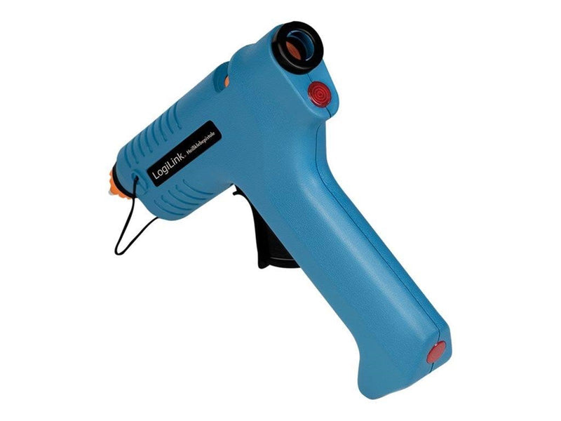 LogiLink Hot glue gun wireless 80 W with station blue
