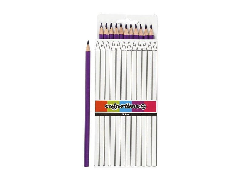 Creativ Company Colortime colouring pencils - Purple 12pcs.