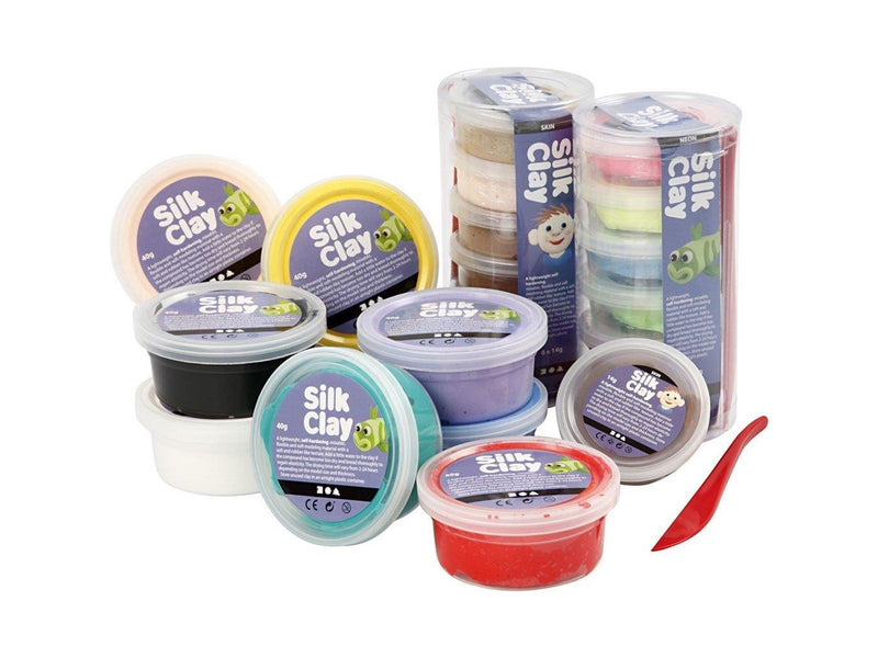 Creativ Company Silk Clay - Assorted Colours 22 tubs