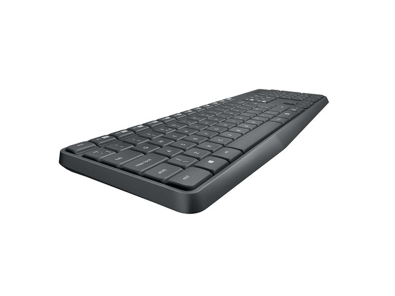Logitech MK235 Wireless Combo - US - Tastatur & Maus Set - Englisch - US - Grau