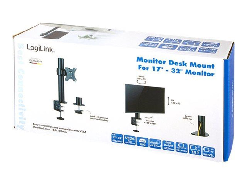 LogiLink Monitor mount 17–32" steel 9 kg max.