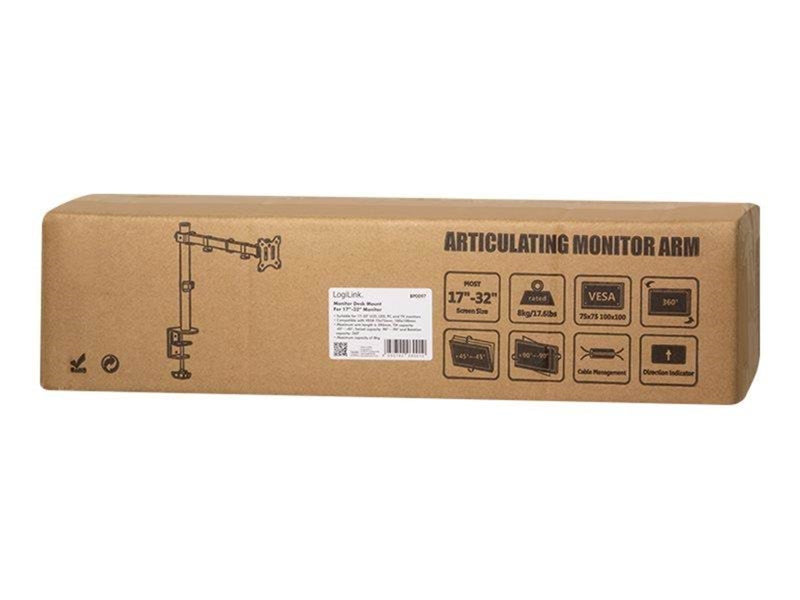 LogiLink Monitor mount 17–32" arm length: adjustable