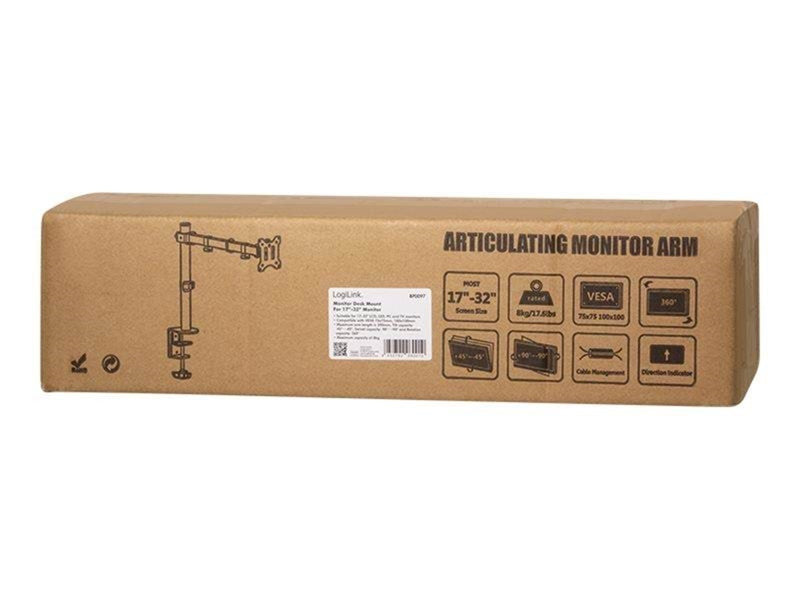 LogiLink Monitor mount 17–32" arm length: adjustable