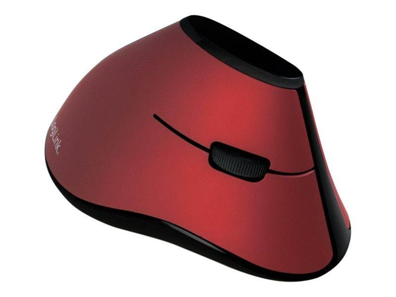 LogiLink Ergonomic vertical mouse wireless 2.4 GHz red - Vertical mouse (Rot)