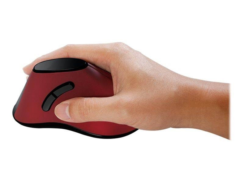LogiLink Ergonomic vertical mouse wireless 2.4 GHz red - Vertical mouse (Rot)