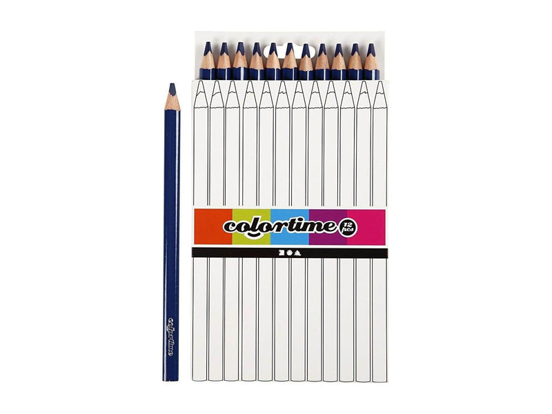 Creativ Company Colortime Colored pencils - Dark blue 12pc