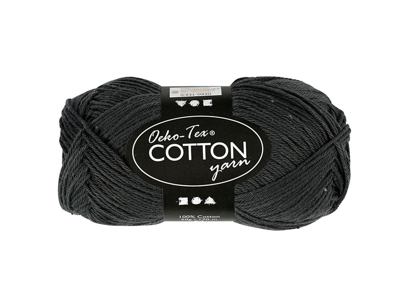 Creativ Company Cotton yarn Anthracite 50gr 170m