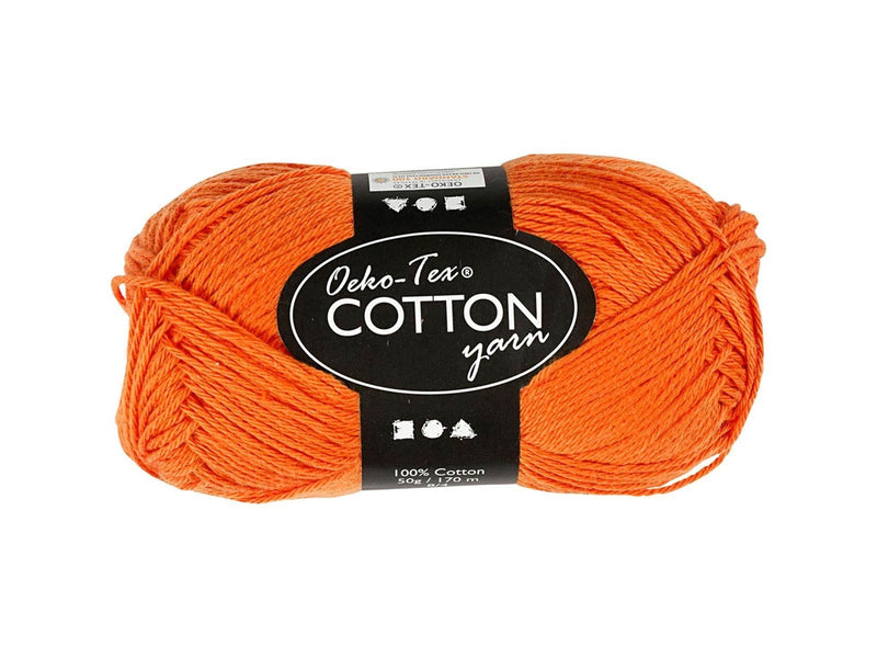 Creativ Company Cotton yarn Orange 50gr 170m