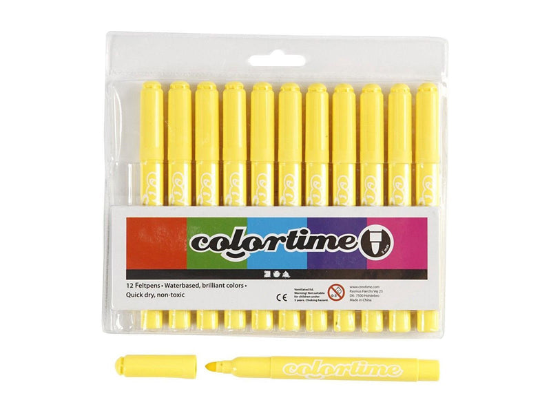 Creativ Company Lemon yellow Jumbo markers 12pcs.
