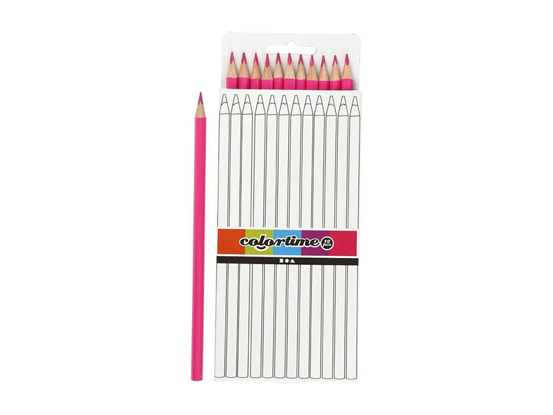 Creativ Company Colortime colouring pencils - Pink 12pcs.