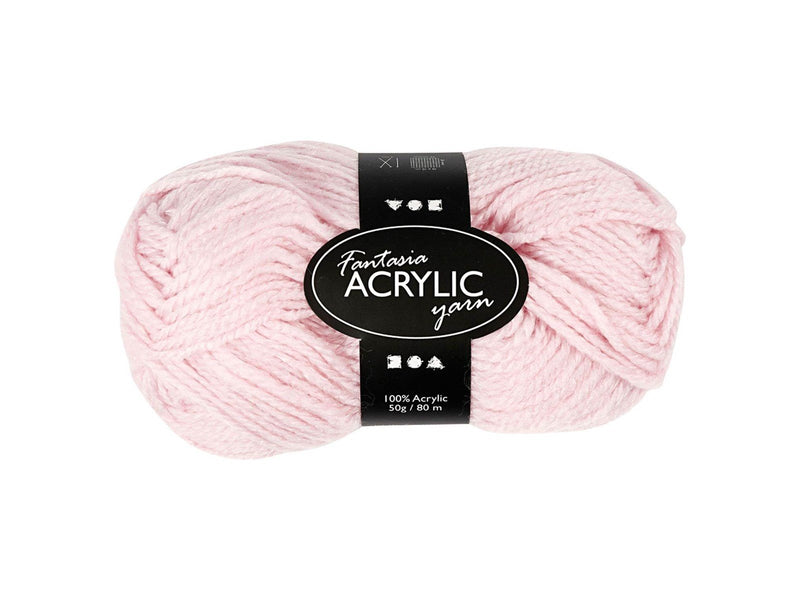 Creativ Company Acrylic yarn Light red 50gr 80m