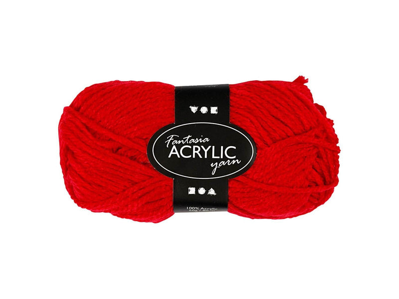 Creativ Company Acrylic yarn Red 50gr 80m