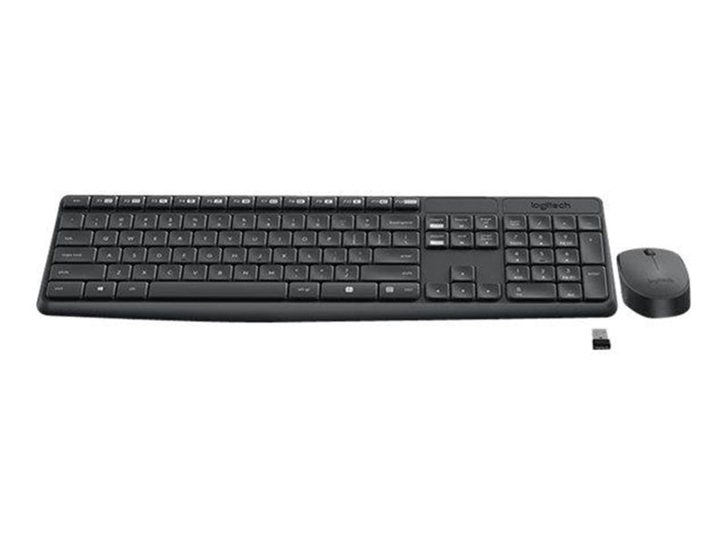 Logitech MK235 - keyboard and mouse set - Czech - Tastatur & Maus Set - Tschechisch - Schwarz