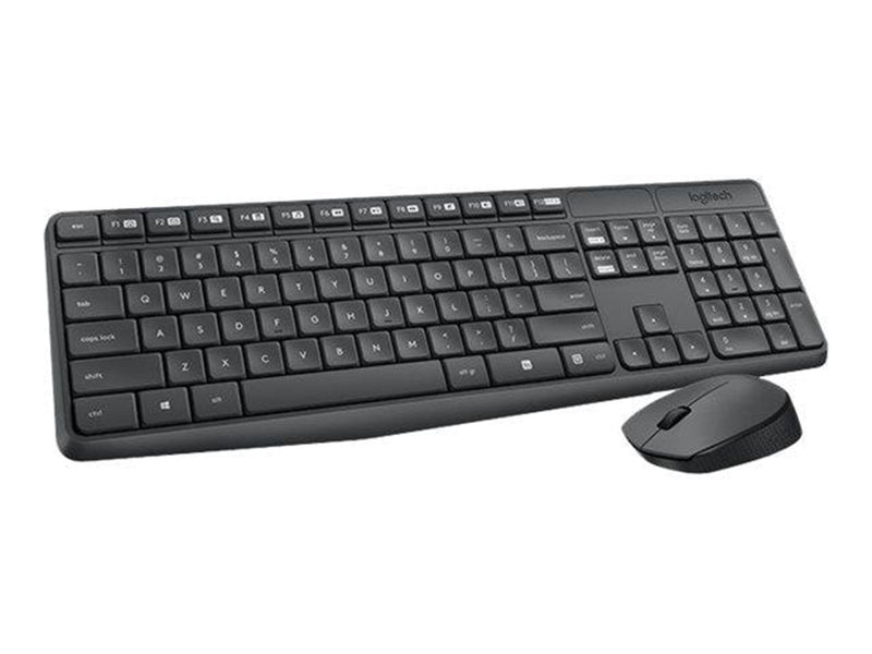 Logitech MK235 - keyboard and mouse set - Czech - Tastatur & Maus Set - Tschechisch - Schwarz