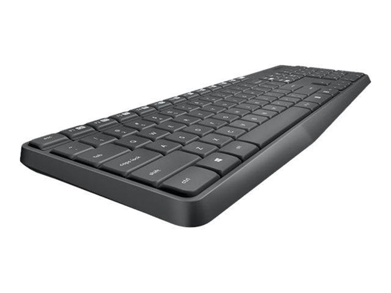 Logitech MK235 - keyboard and mouse set - Czech - Tastatur & Maus Set - Tschechisch - Schwarz