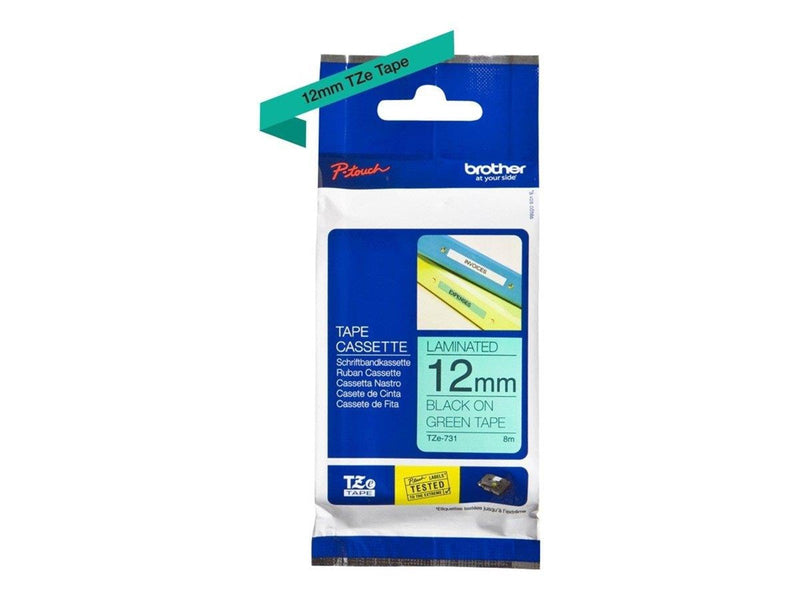 Brother Tape brother 12 mm black/green