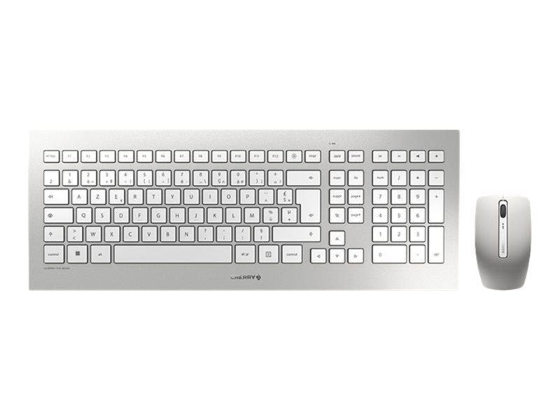 Cherry DW 8000 - Tastatur & Maus Set - Französisch - Weiss