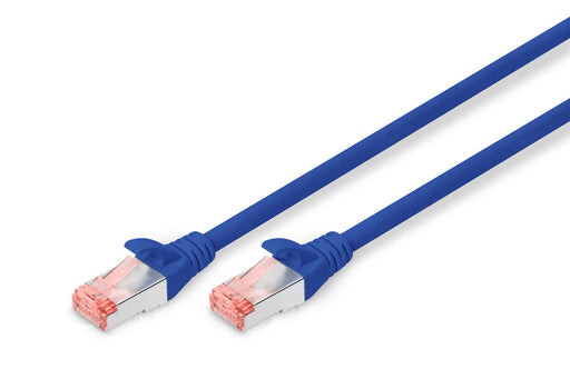 DIGITUS Patch-Kabel RJ-45 (M) zu RJ-45 (M) 0.25m Kupfer S/FTP Cat 6 blau (DK-1644-0025/B)