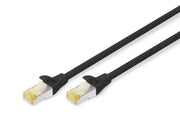 DIGITUS Patch-Kabel RJ-45 (M) zu RJ-45 (M) 5m Kupfer S/FTP Cat 6a schwarz
