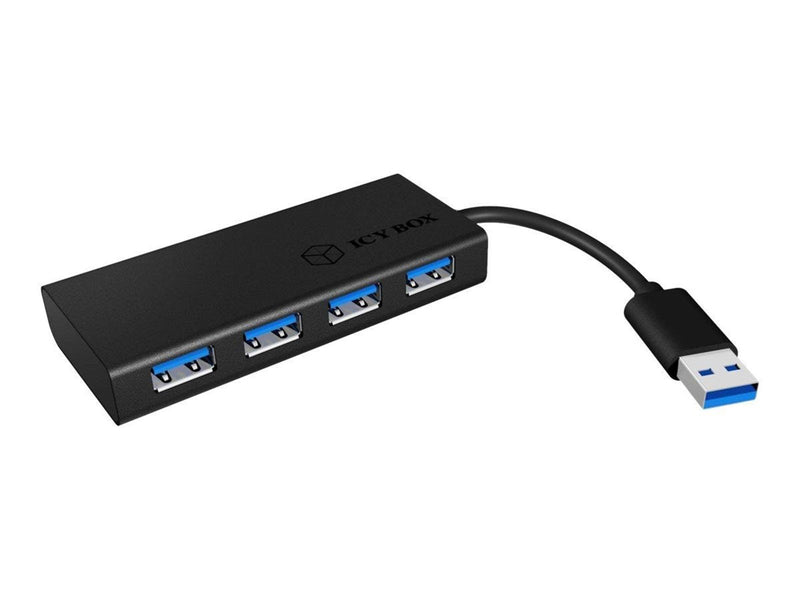 RaidSonic ICY BOX IB-AC6104-B USB-Hubs - 4 - Schwarz