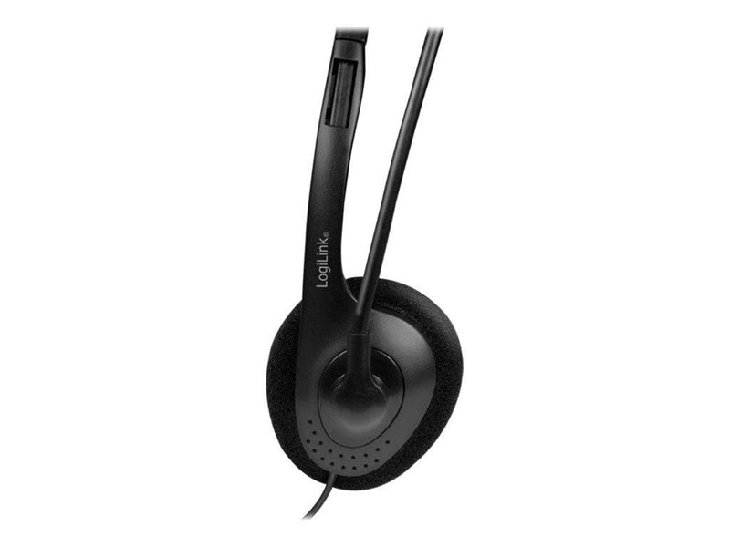 LogiLink Stereo headset 2x 3.5 mm headphone jack boom microphone eco box