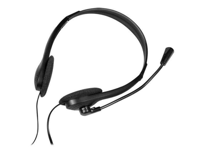 LogiLink Stereo headset 2x 3.5 mm headphone jack boom microphone eco box