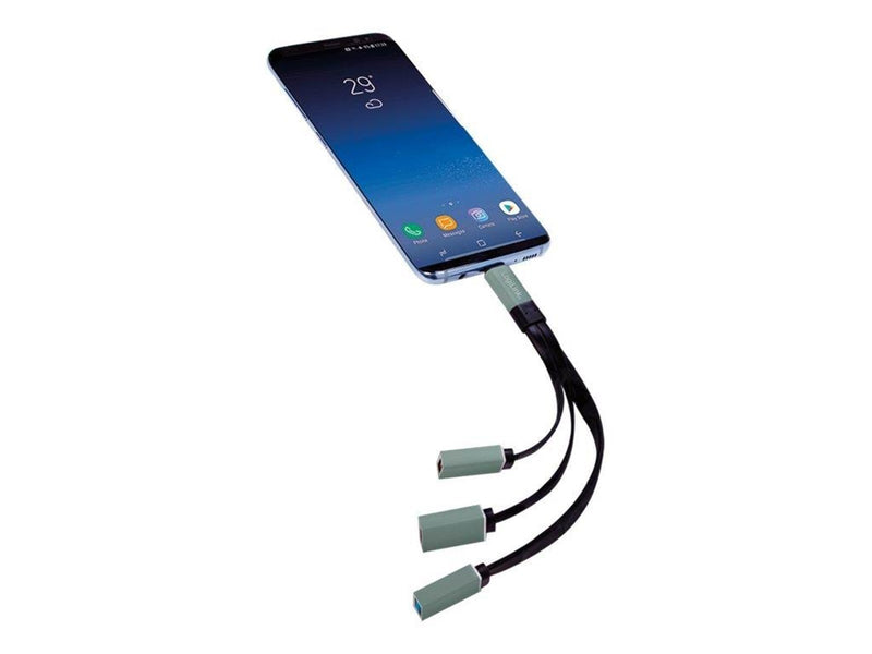 LogiLink USB-C™ Hub 2x USB 2.0 AF + 1x USB 3.0 AF USB-Hubs - 3 - Grau