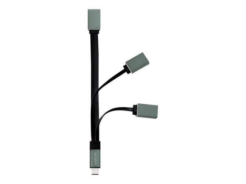 LogiLink USB-C™ Hub 2x USB 2.0 AF + 1x USB 3.0 AF USB-Hubs - 3 - Grau