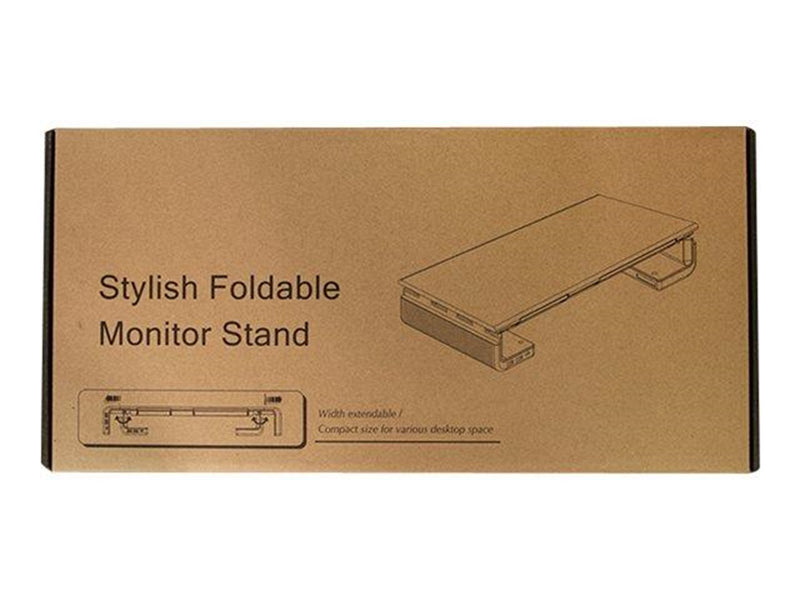 LogiLink Ergonomic tabletop monitor riser 420–520 mm long 2x USB 3.0 1x USB-C 25 kg