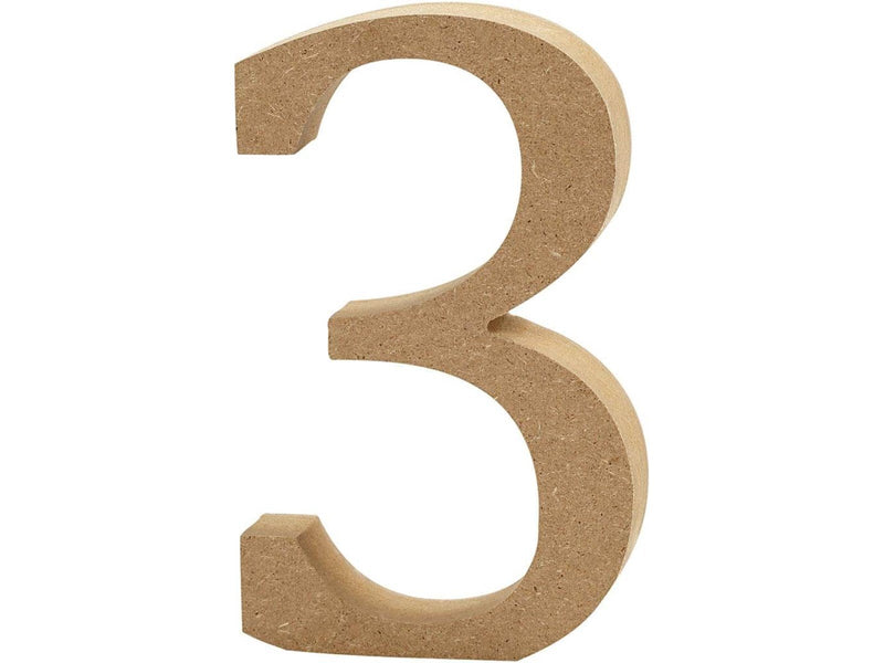 Creativ Company Number 3 MDF 8cm 1pc.