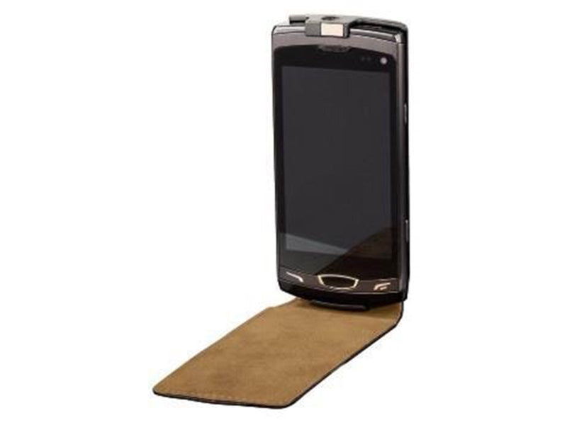 Hama Mobil Bag for Samsung Wave II Flip-Front Black Leather