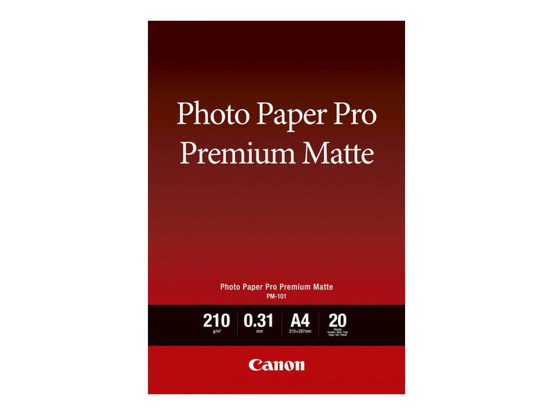 Canon PM-101 Premium-Fotopapier matt A4 210x297mm 210 g/m² - 20 Blatt