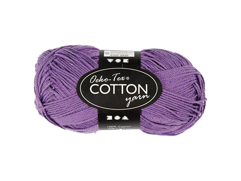 Creativ Company Cotton yarn Purple 50gr 170m