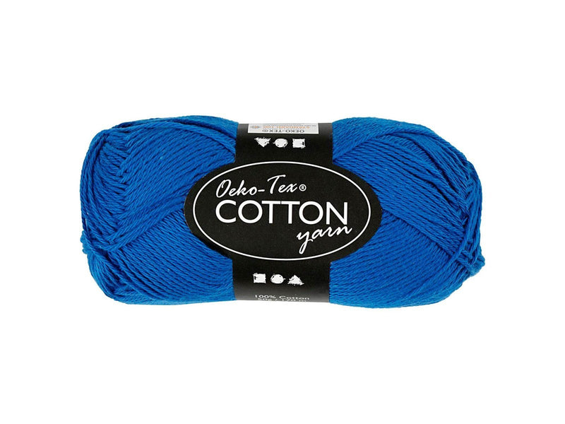 Creativ Company Cotton yarn Cobalt blue 50gr 170m