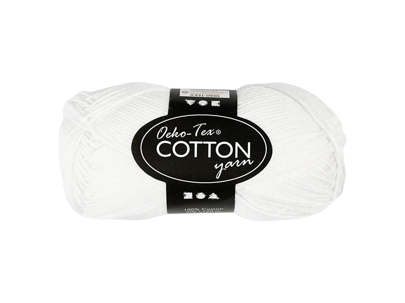 Creativ Company Cotton yarn White 50gr 170m