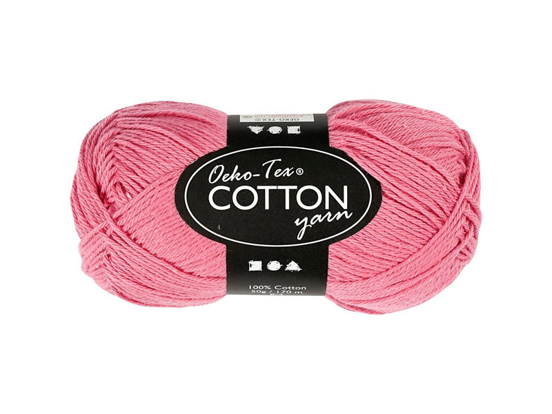 Creativ Company Cotton yarn Dark pink 50gr 170m