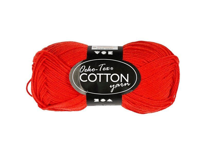 Creativ Company Cotton yarn Red 50gr 170m
