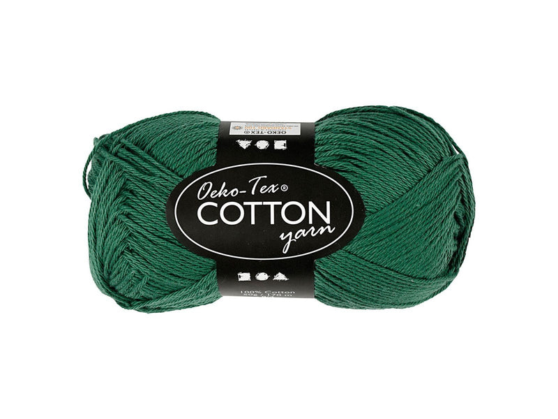 Creativ Company Cotton yarn Dark green 50gr 170m