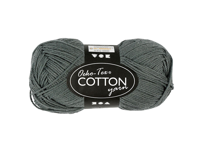 Creativ Company Cotton yarn Grey 50gr 170m