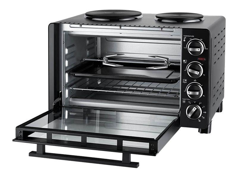 Unold 68885 All in One - electric oven with hot plates - black