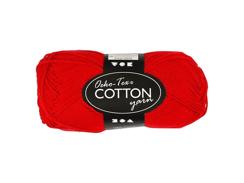 Creativ Company Cotton yarn Dark red 50gr 170m