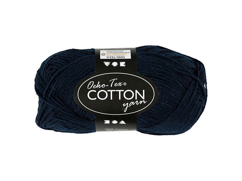 Creativ Company Cotton yarn Dark blue 50gr 170m