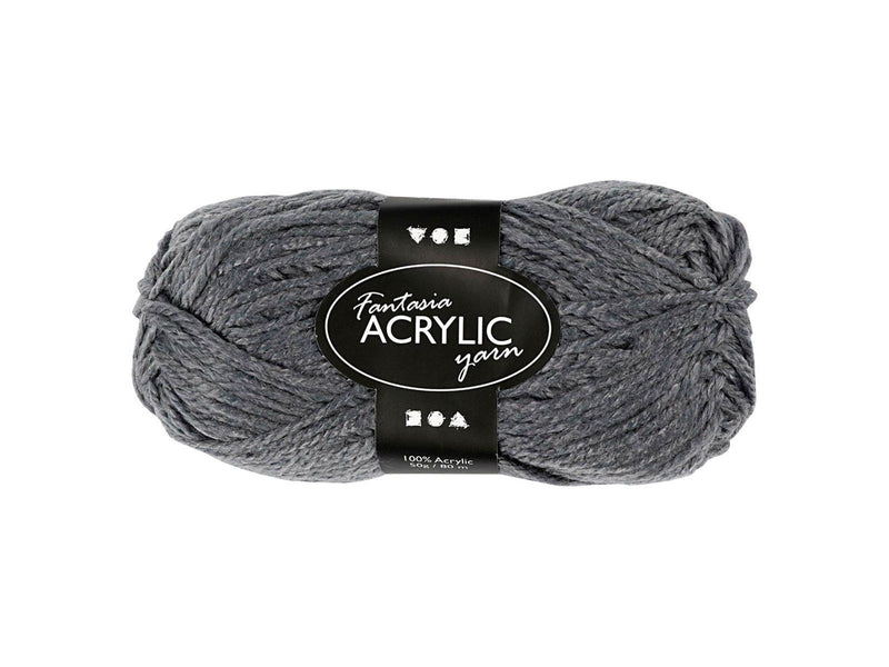 Creativ Company Acrylic yarn Grey 50gr 80m