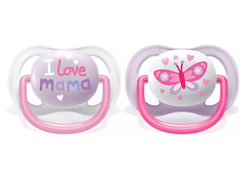 Philips Avent SCF080/02 Ultra Air Pacifier 2-pack assorted colors