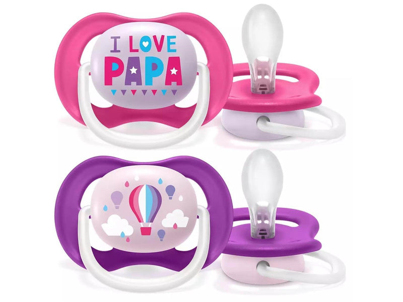 Philips Avent SCF080/04 Ultra Air Pacifier 2-pack assorted colors