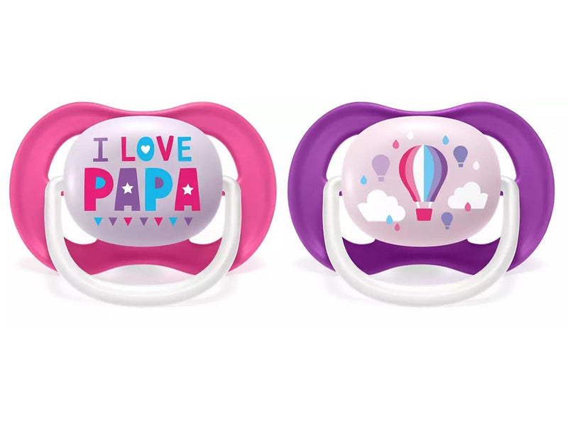 Philips Avent SCF080/04 Ultra Air Pacifier 2-pack assorted colors