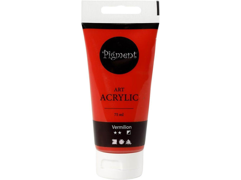 Creativ Company Pigment Art Acrylic Paint Vermilion 75ml